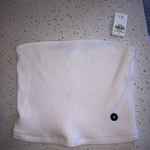 white hollister tuve top, WITH TAGS